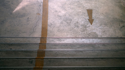 arrow and stair abstract one way direction decision
