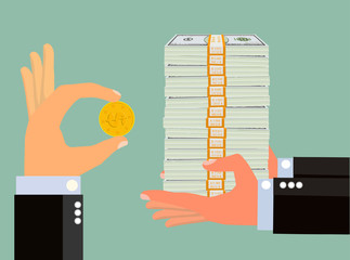 Return on Investment or ROI (Vector)