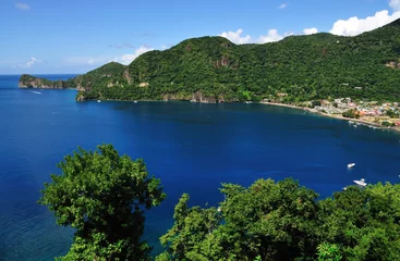 Foto op Canvas Blue waters in the bay of Soufriere © LivetImages