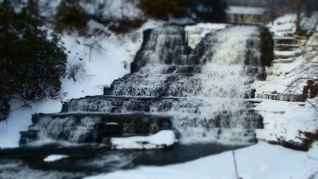 chute en hiver