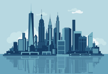 Obraz premium Panoramę Manhattanu
