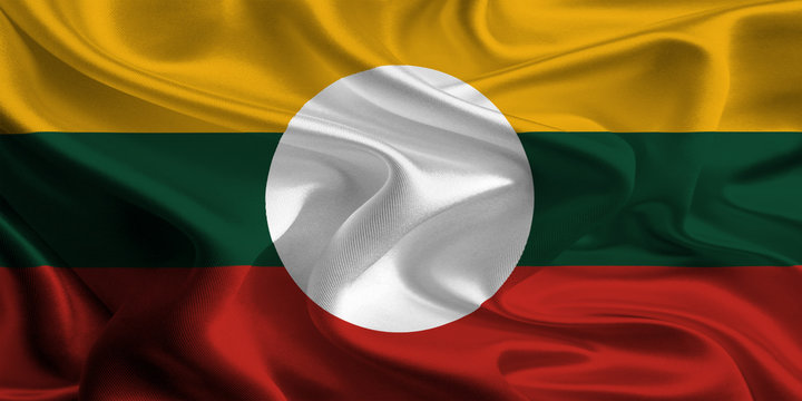 Flag of Shan State, Myanmar (Burma)
