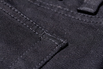 Texture of black jeans