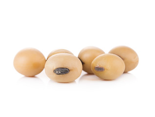 soy beans on white background