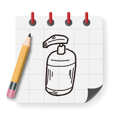 cleaner bottle doodle