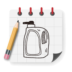 cleaner bottle doodle