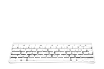 Biała klawiatura do komputera