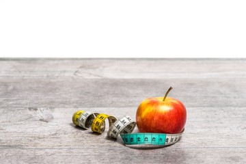 Apple with Tape Measure