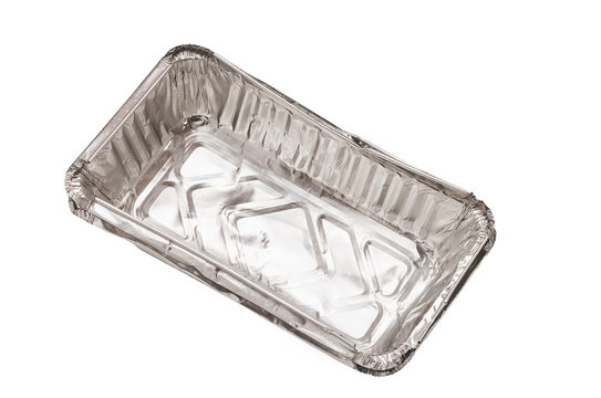 isolated Empty aluminium foil