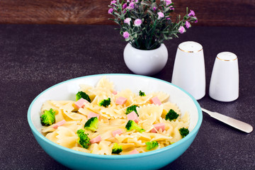 Pasta, Sausage and Broccoli Diet Food