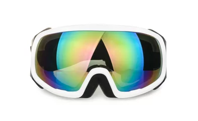 Plexiglas foto achterwand ski goggles isolated on white © azure