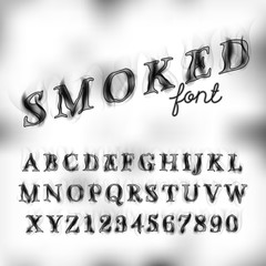 Smoked font set