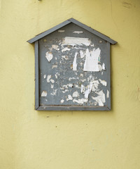Old notice board