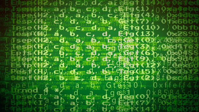 Computer program chaotic code green
