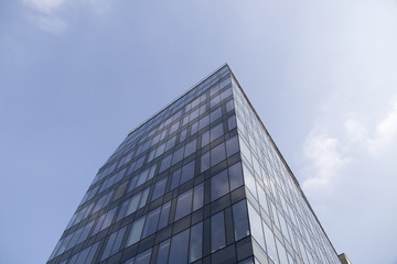 Fototapeta na wymiar Finance building, modern glass facade