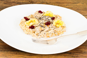 Oatmeal Cranberry Health Diet Food