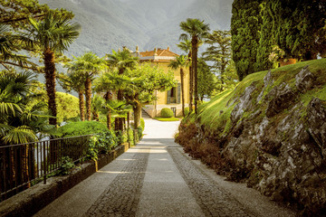 Garden of Villa del Balbianello at Como Lake