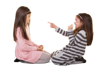 2 sisters or friends playing