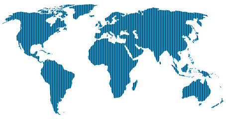 blue/black world map