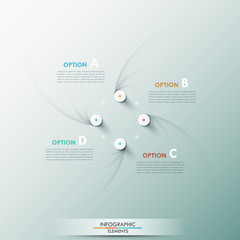 Modern infographic option banner