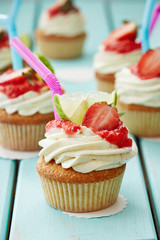 pina colada cupcakes