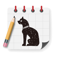 egypt cat doodle