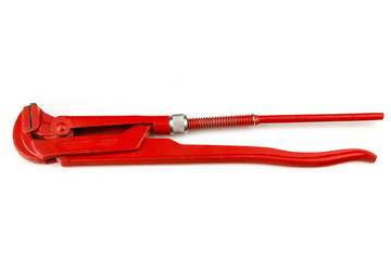 Red water pump pliers. Isolation.