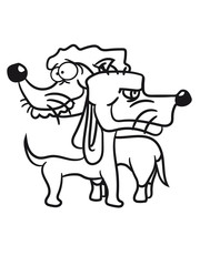 few team dear friends less funny dog with wig crazy sweet cute