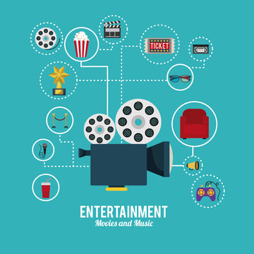 Entertainment Icons Design 