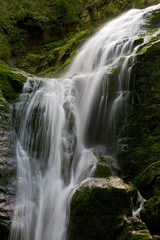 Poland. The Karkonosze National Park (biosphere reserve) - Kamienczyk waterfall (fragment)
