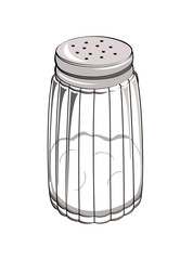 Vector drawing of a salt shaker