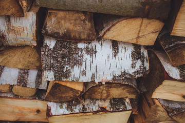 wooden beams birch