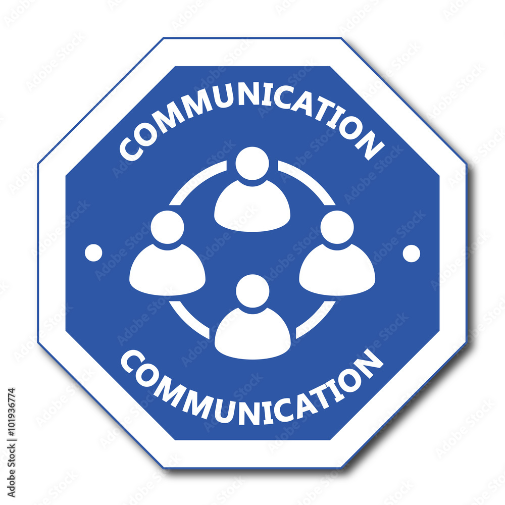 Poster Logo communication.