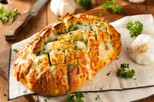 Homemade Cheesy Pull Apart Bread