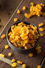 Obraz na płótnie Canvas Organic Dried Golden Raisins