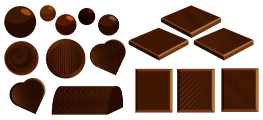 Çikolata Parçaları Pieces of Chocolate