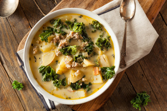 Homemade Warm Creamy Tuscan Soup