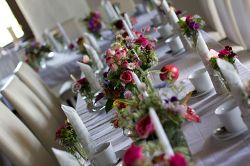 Hochzeitstisch, festlich