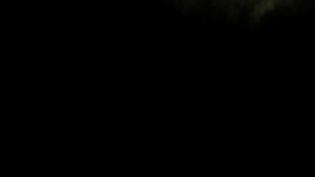 Animated fart - jet of greenish gas again black background. Mask included.