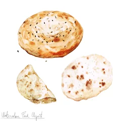 Poster Watercolor Food Clipart - Baking. Isolated © nataliahubbert