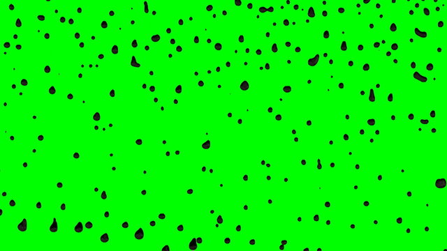 Animated dripping crude oil or black oil pant against green background in slow motion 6.
