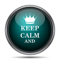 Keep calm icon