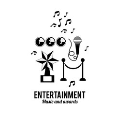 entertainments icons design 