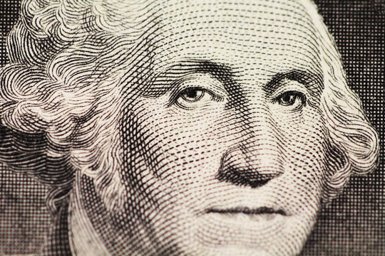 Washington's portrait on dollar