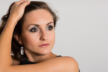 Naklejka premium Headshot portrait woman