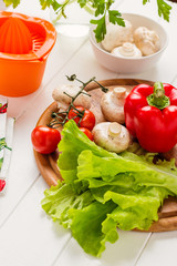 Fresh seasonal vegetables