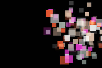 romantic abstract square background design illustration