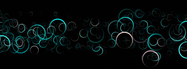 Abstract elegant panorama background design illustration with circle objects