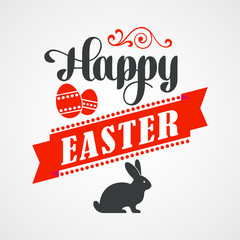 Happy Easter Typographical Background