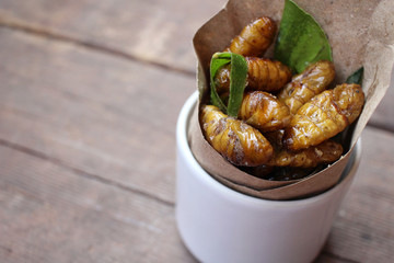 Fried insect